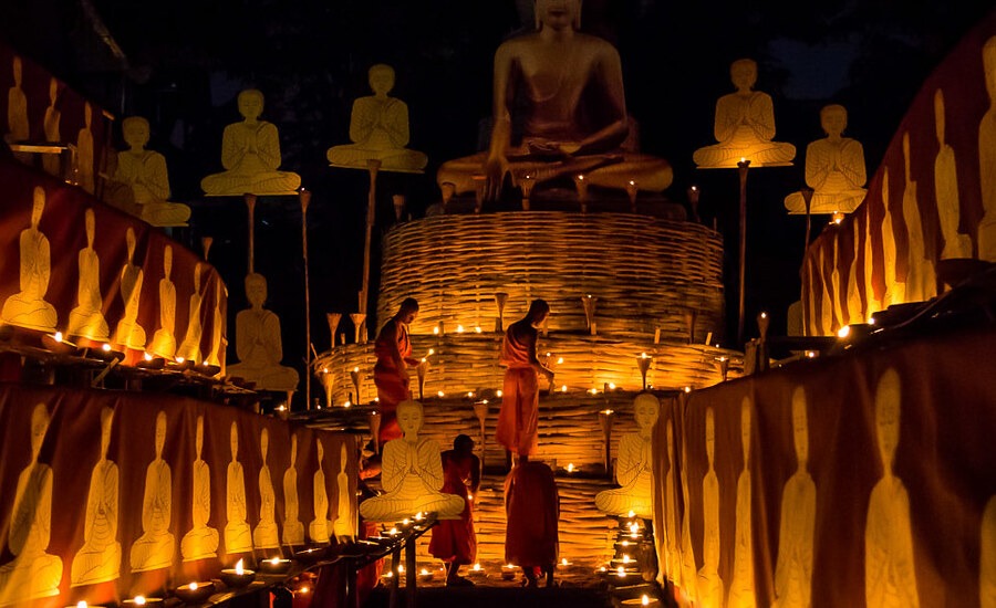 Buddhists celebrate Makha Bucha Day in Thailand