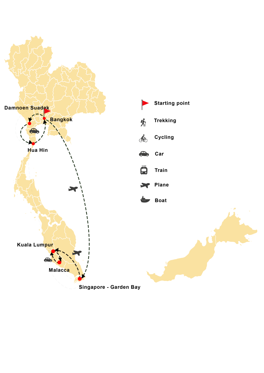 Indigenous vibes in Thailand, Singapore & Malaysia 12D11N