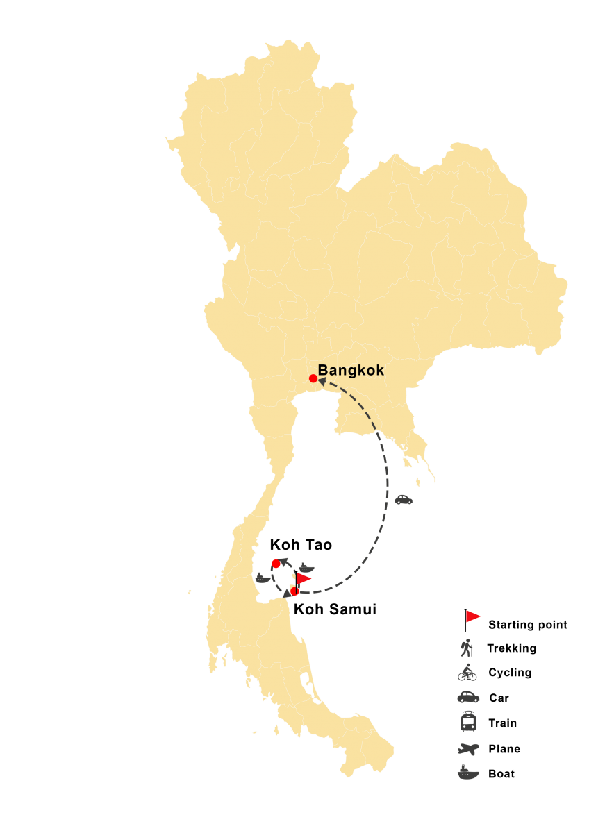 Spendid Koh Tao and Koh Samui Honeymoon Package 8 Days