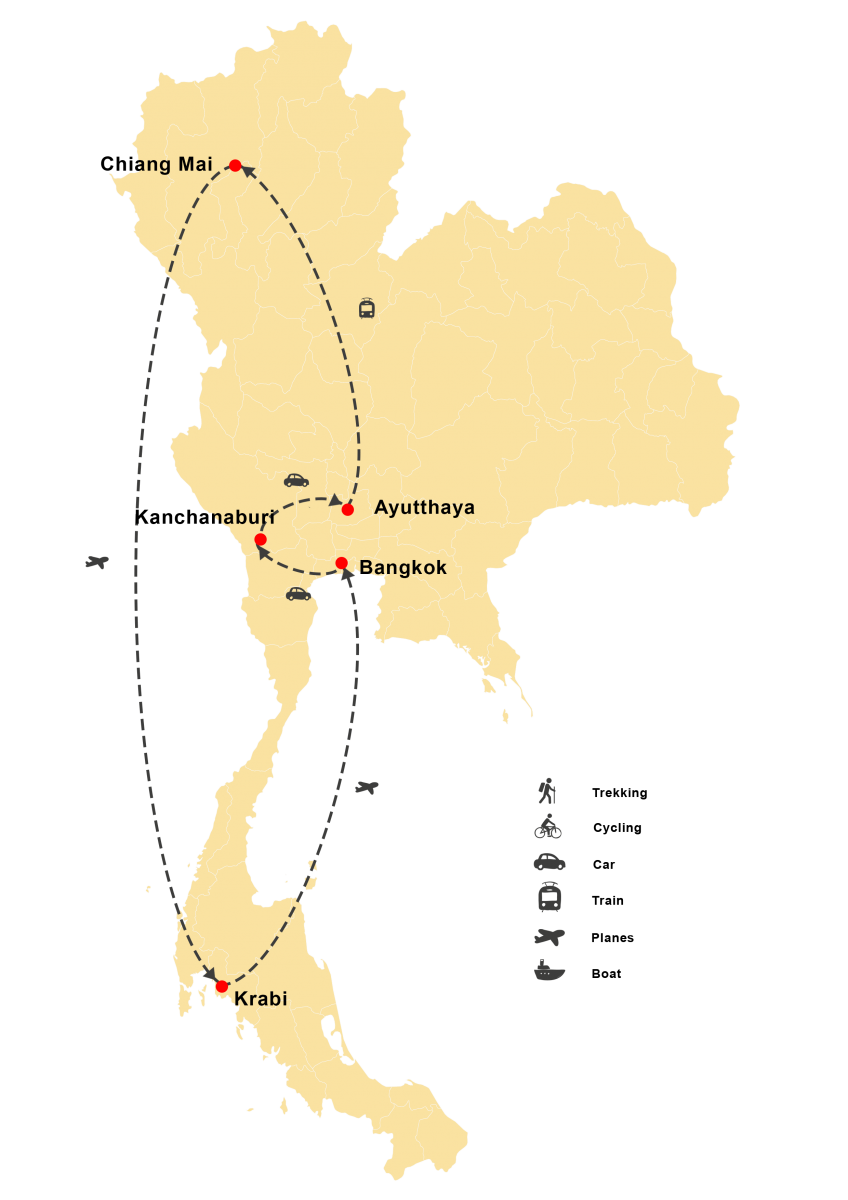 Together With Your Family In Thailand 11 Days